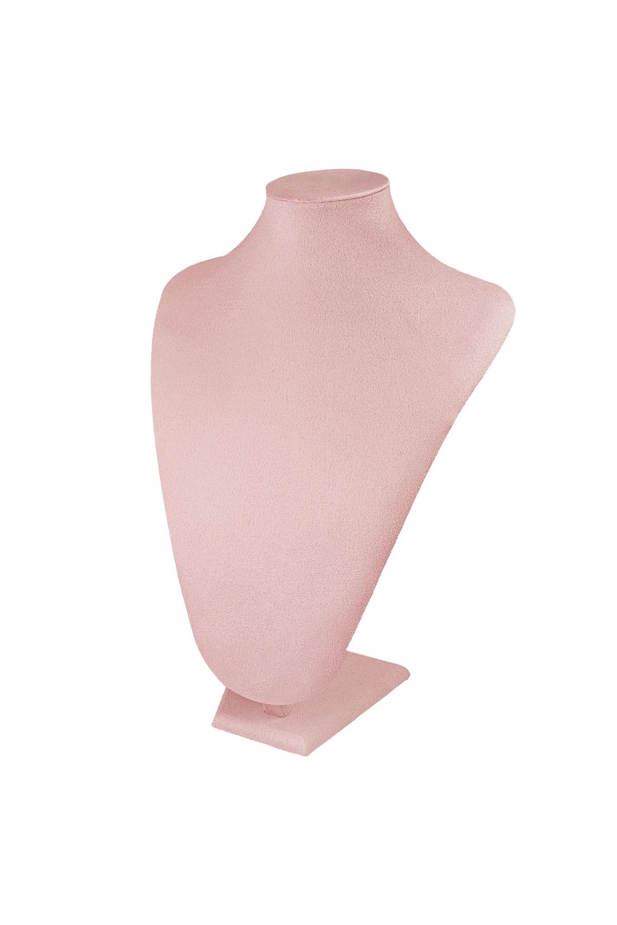 Display collana - nylon rosa