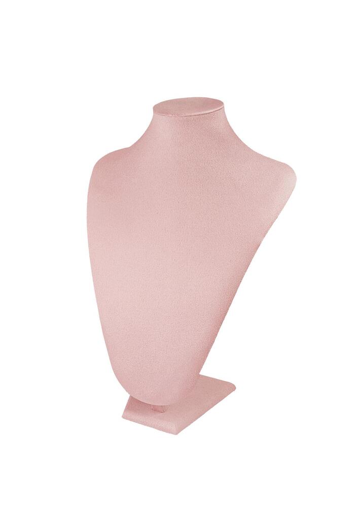 Display halsketting - roze Nylon 