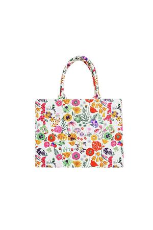 Shopper Medium mit Blumendruck Multi Polyester h5 