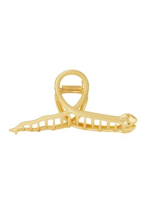 Hair clip snake Gold Metal h5 