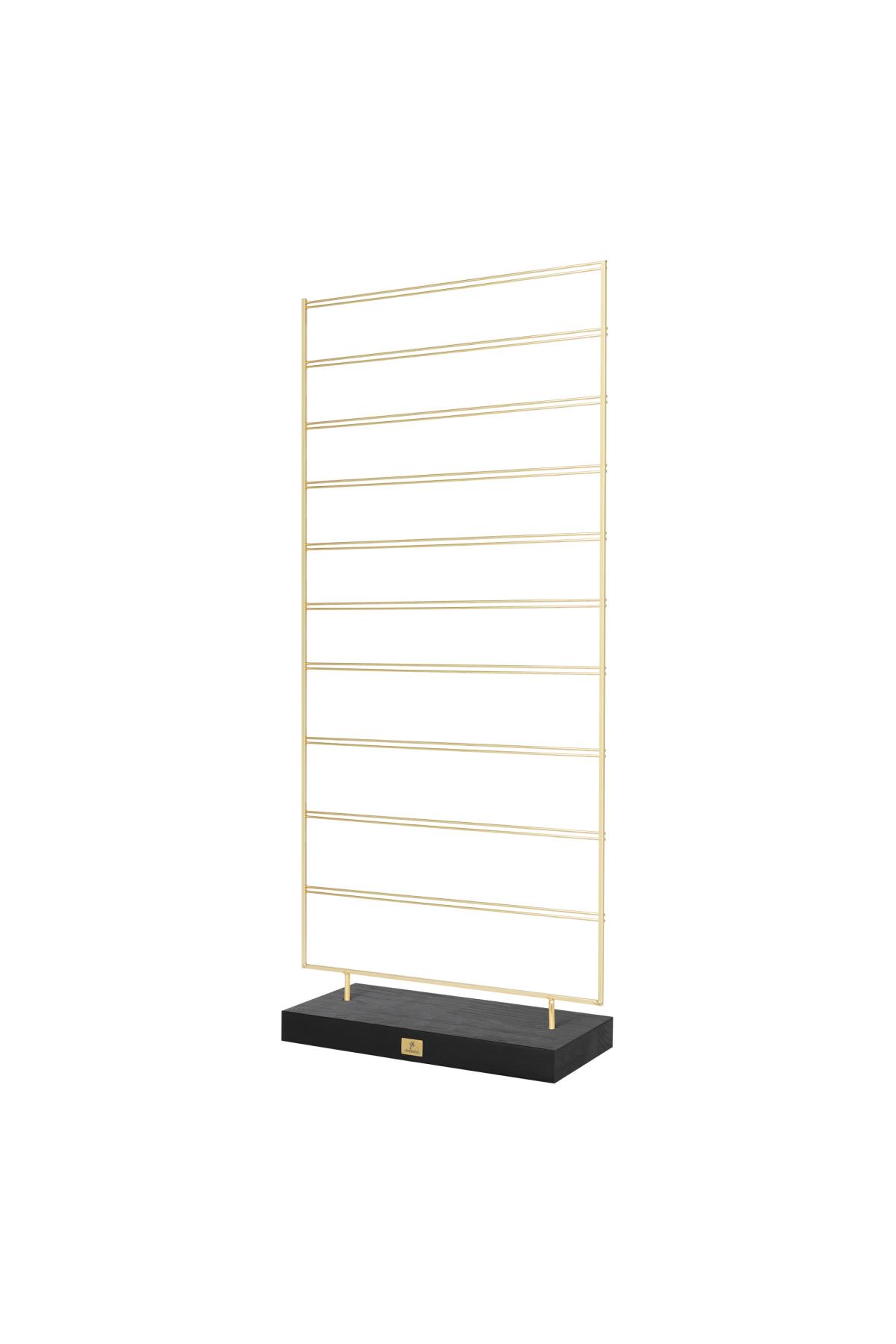 Expositor de pendientes - oro Negro & Oro Madera
