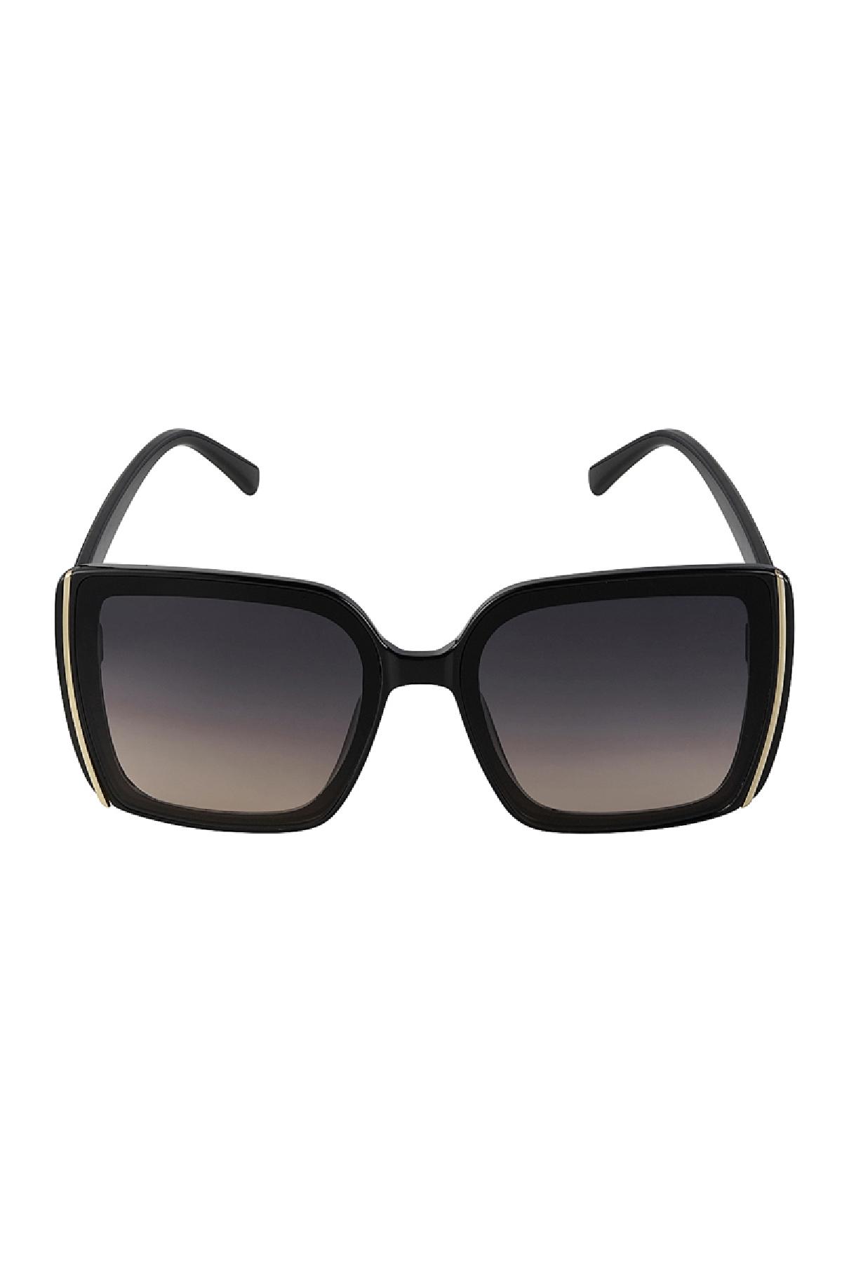 Sunglasses basic with line Black PC One size Picture5