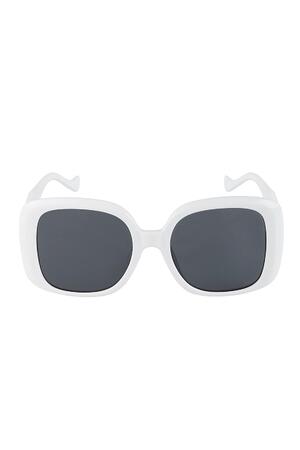 Sonnenbrille einfach Weiß PC One size h5 Bild3