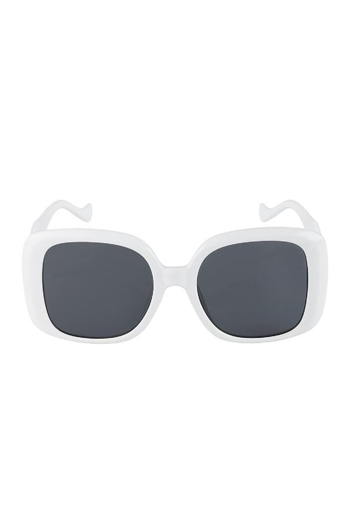 Sonnenbrille einfach Weiß PC One size Bild3