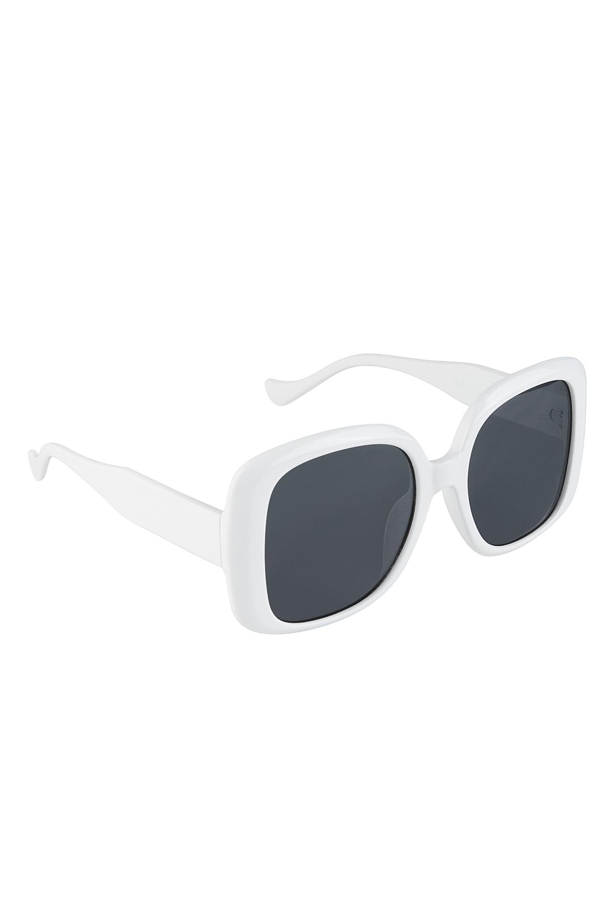 Sonnenbrille einfach Weiß PC One size