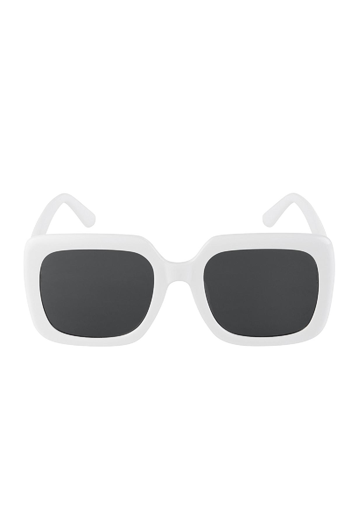 logolu güneş gözlüğü White PC One size Resim2