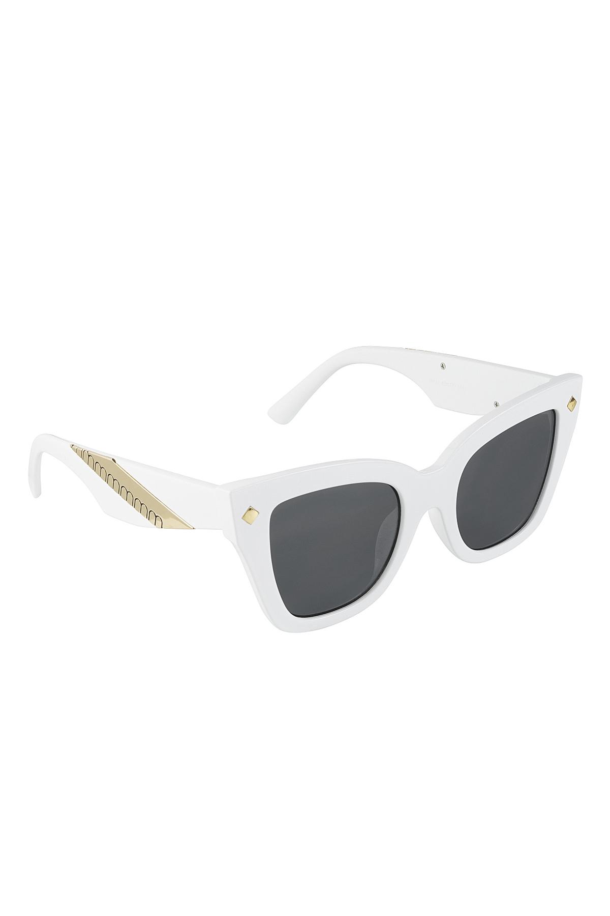 Sunglasses basic/Gold color White PC One size