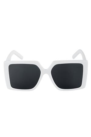 Square frame sunglasses White PC One size h5 Picture3