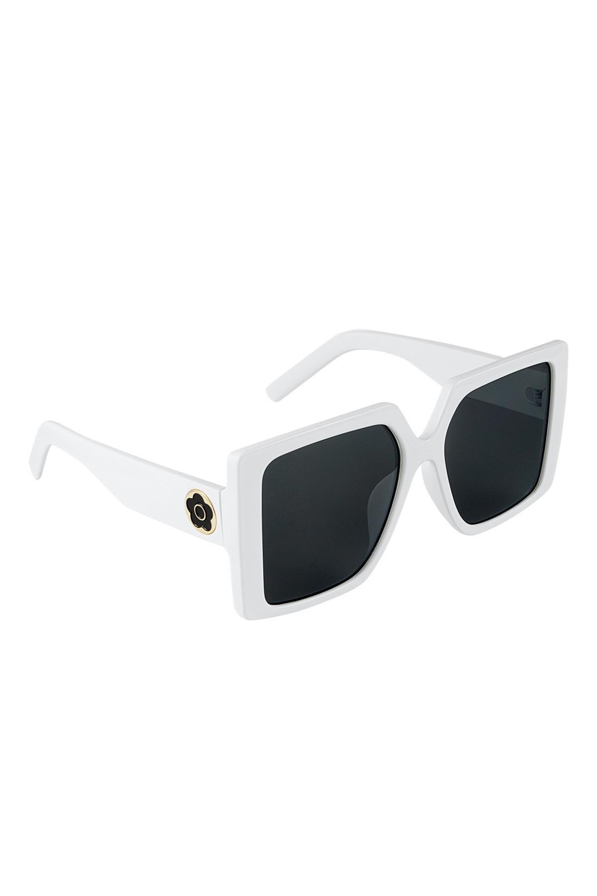 Gafas de sol con montura cuadrada Blanco PC One size