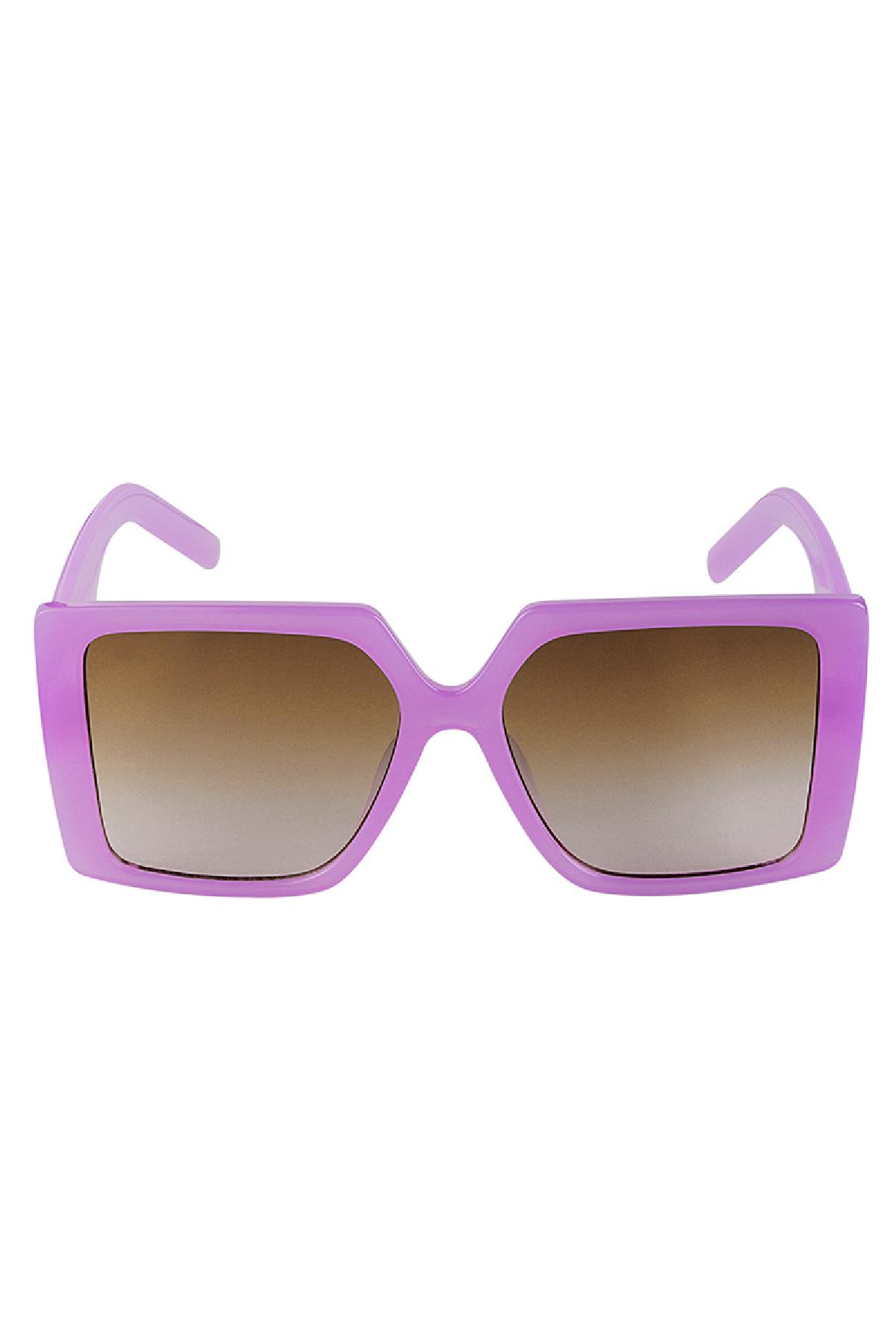 Square frame sunglasses Lilac PC One size Picture3