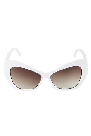 Déclaration de lunettes de soleil Blanc PC Taille unique h5 Image3