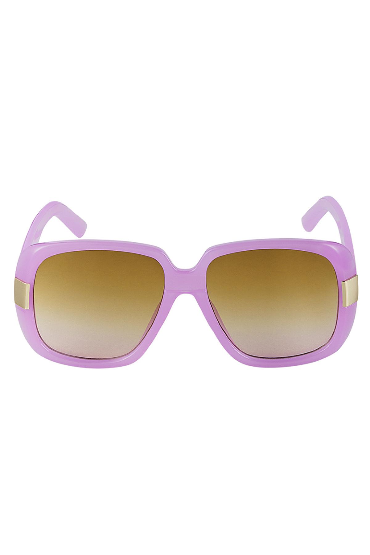 Sunglasses basic with golden details Purple PC One size h5 Picture3