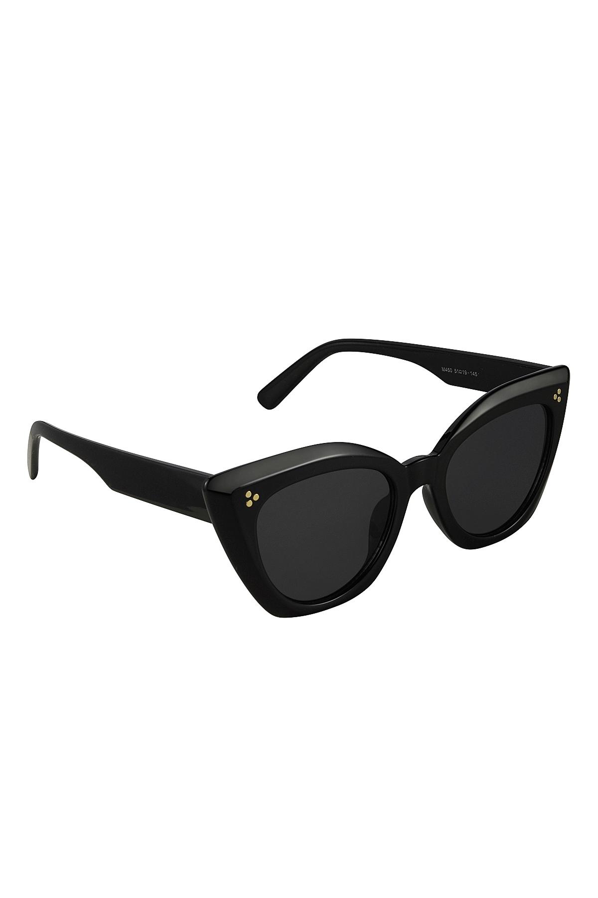 Sunglasses cat eye Black PC One size h5 