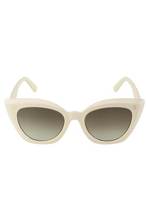Sunglasses cat eye Beige PC One size h5 Picture4