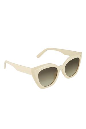 Sunglasses cat eye Beige PC One size h5 