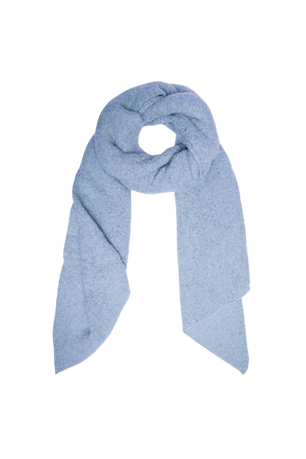 Bufanda de invierno suave azul claro Light Blue Poliéster h5 