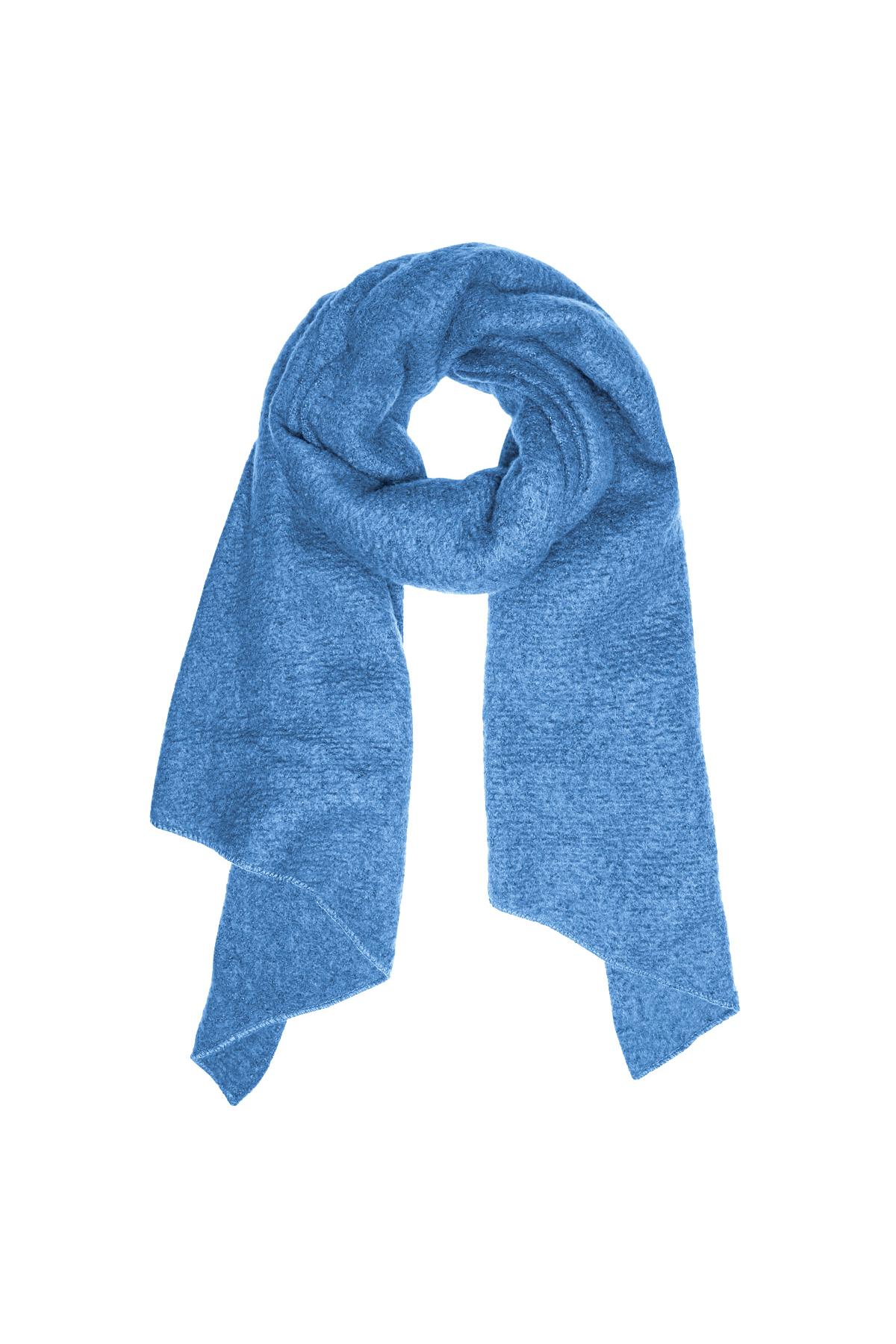 Bufanda de invierno suave azul Poliéster h5 