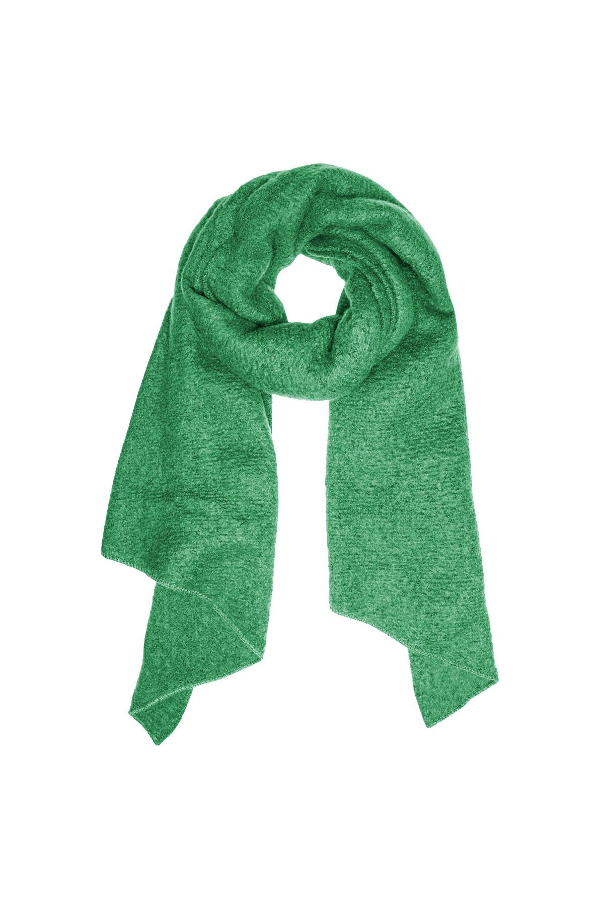 Dark green / Yumuşak kışlık eşarp koyu yeşil Dark green Polyester Resim11