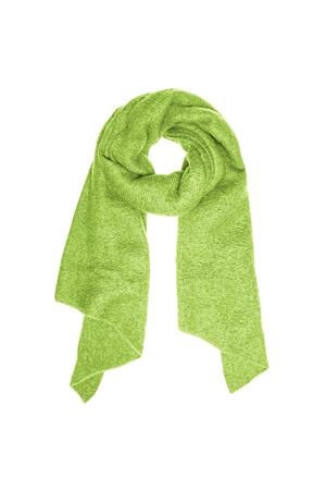 Soft winter scarf peak green Polyester h5 