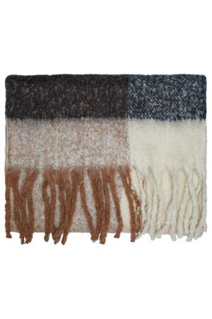 Scarf Winter Time Beige Polyester h5 Immagine4