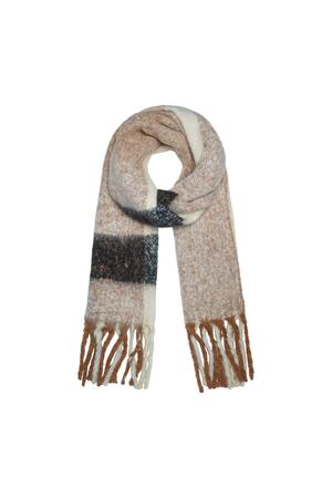 Scarf Winter Time Beige Polyester h5 