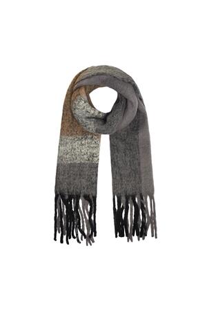 Scarf Winter Time Black Polyester h5 