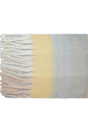 Sciarpa invernale colori a quadri Grey Polyester h5 Immagine2