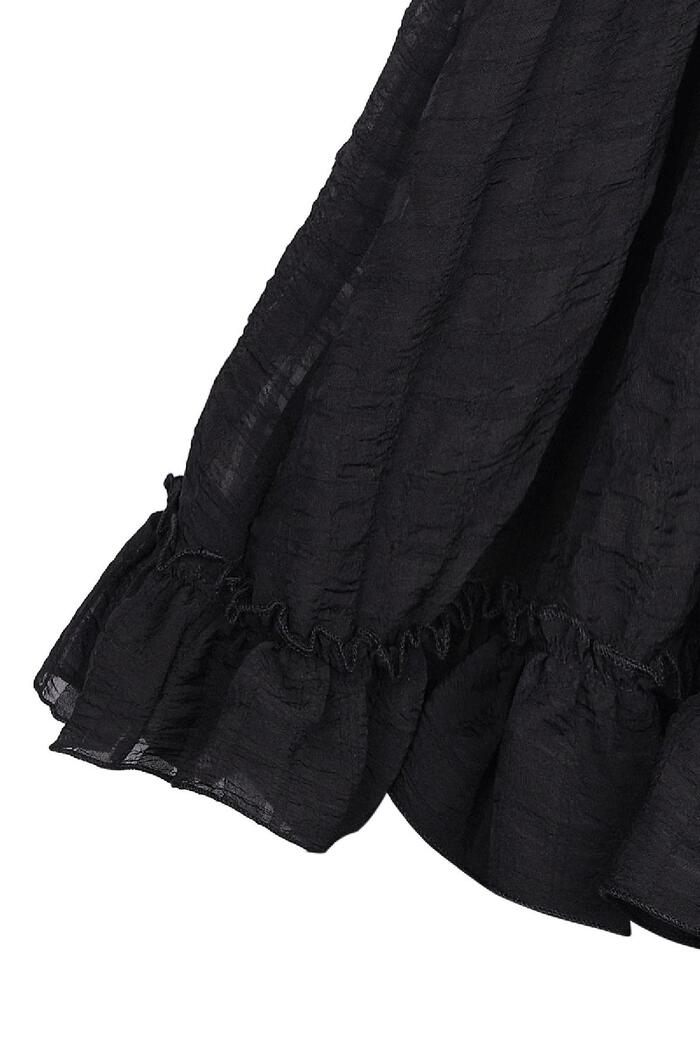 Dantelli elbise Black XS Resim2