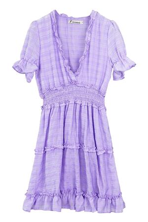 Dress with ruches Purple XS h5 