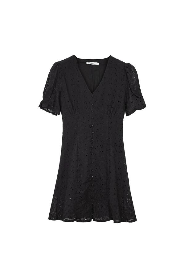 Broderie anglaise dress Black L