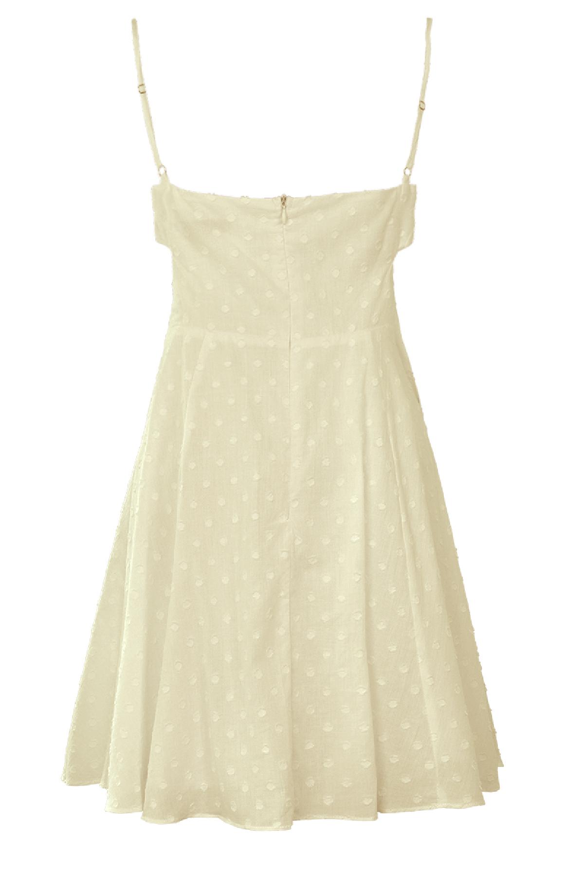 Mini dress with cut-out waist Beige L h5 Picture6