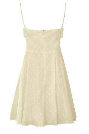 Bel kısmı dekolteli mini elbise Beige L h5 Resim6