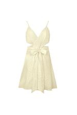 Beige / S / Mini dress with cut-out waist Beige S Picture3