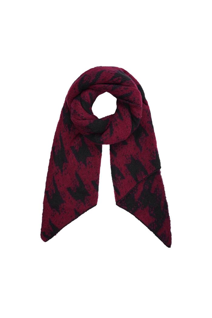 Wintersjaal Rood Polyester 