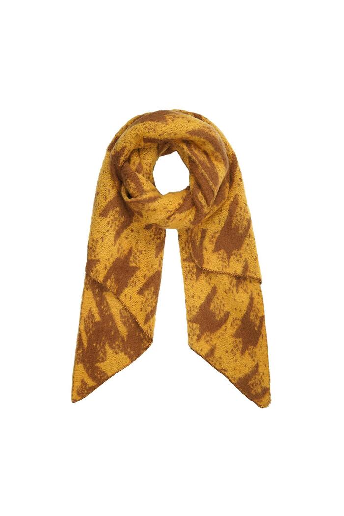 Winter scarf Brown Polyester 
