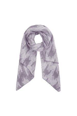 Winter scarf Grey Polyester h5 
