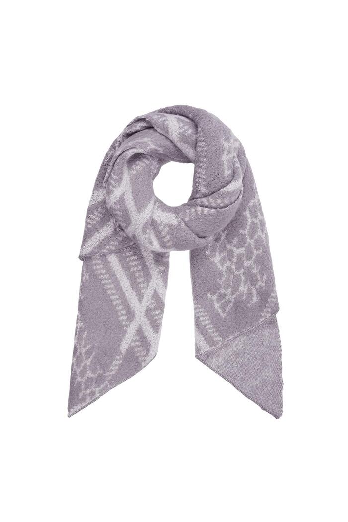 Winter scarf Grey Polyester 