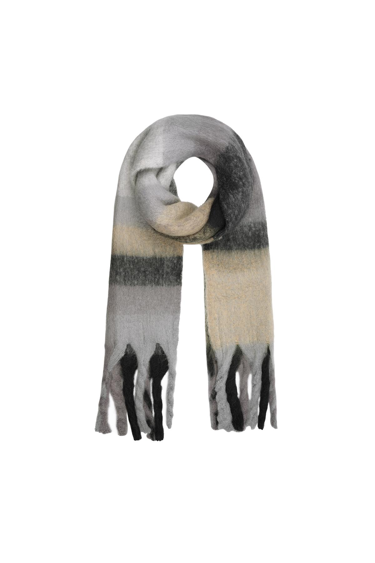 Fringe scarf Multi Polyester 2