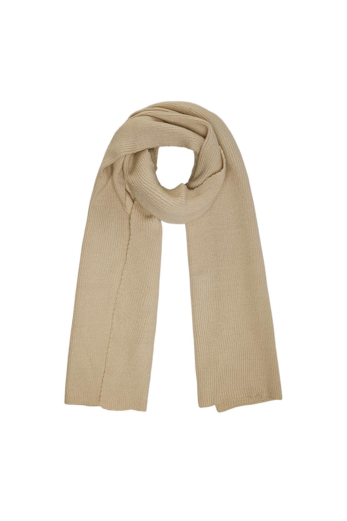 Scarf basic Beige Acrylic 2