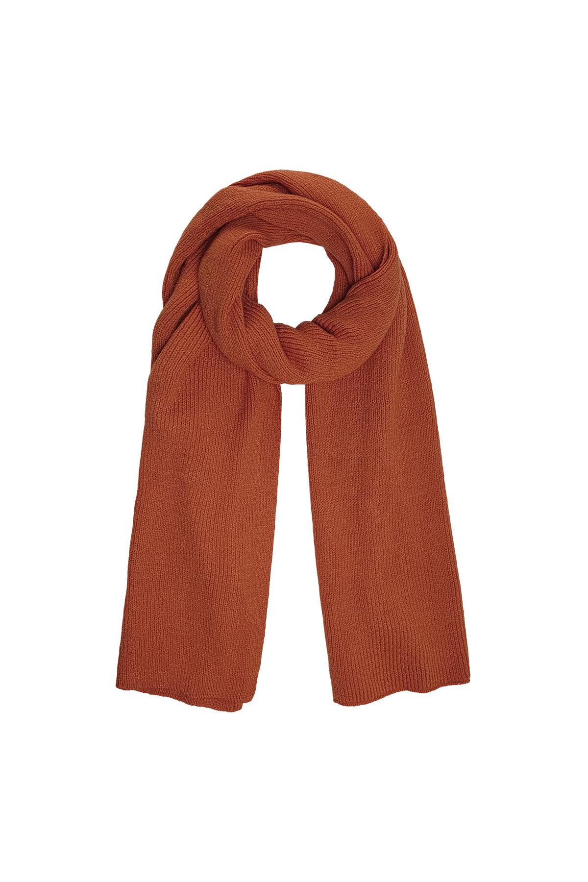 Scarf basic Brown Acrylic 