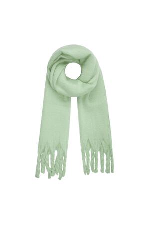 Winter scarf solid color Mint Polyester h5 