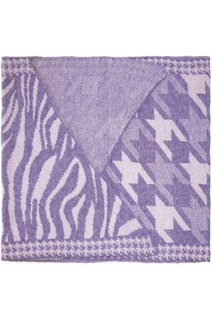 Sciarpa invernale accogliente Purple Acrylic h5 Immagine4