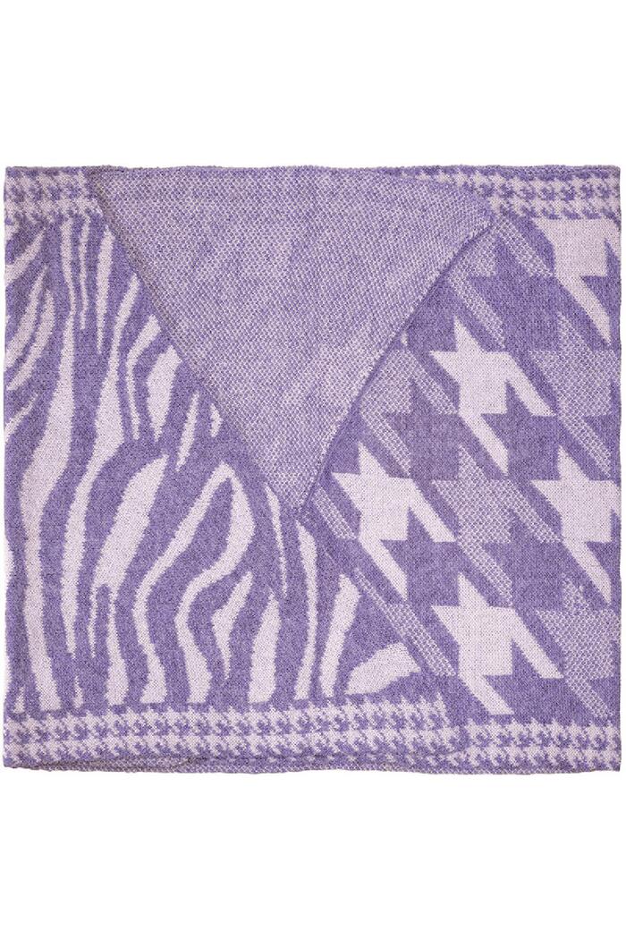 Sciarpa invernale accogliente Purple Acrylic Immagine4