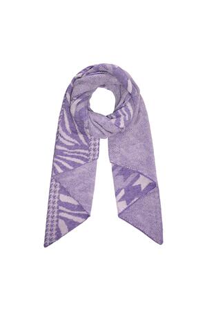 Sciarpa invernale accogliente Purple Acrylic h5 