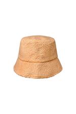 Camel / One size / Sombrero de pescador con textura de peluche Camel Poliéster One size 
