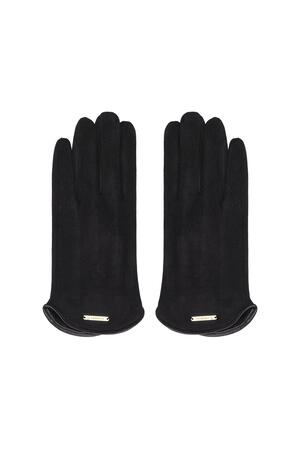 Klassieke handschoenen zwart Polyester One size h5 
