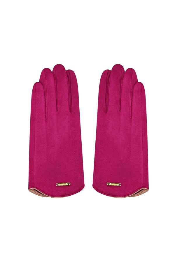 Klassieke handschoenen roze