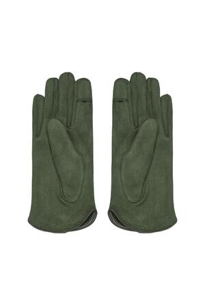 Klassieke handschoenen groen Polyester One size h5 Afbeelding3
