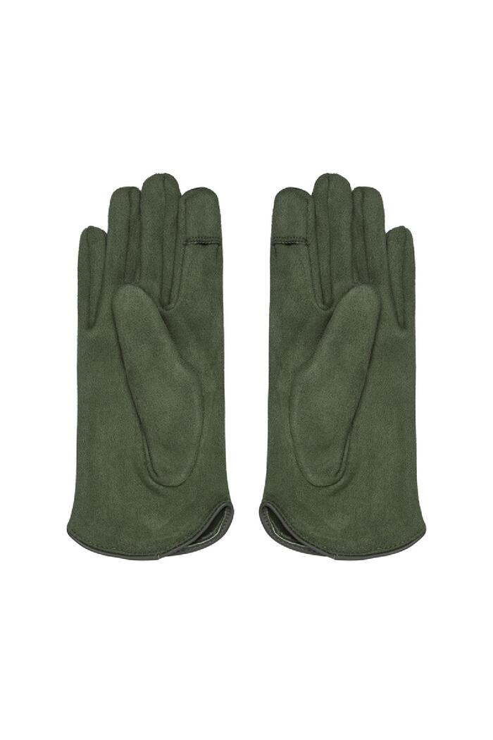 Klassische Handschuhe grün Polyester One size Bild3