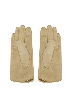 Klassische Handschuhe beige Polyester One size h5 Bild3